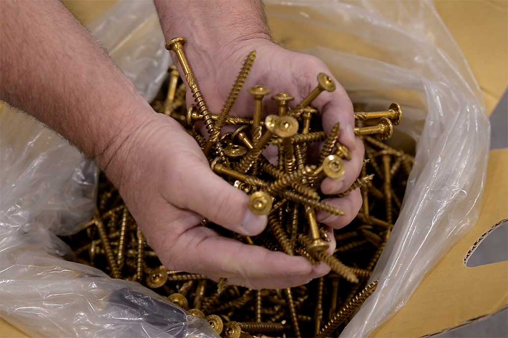 fastener finishes, fasteners in box